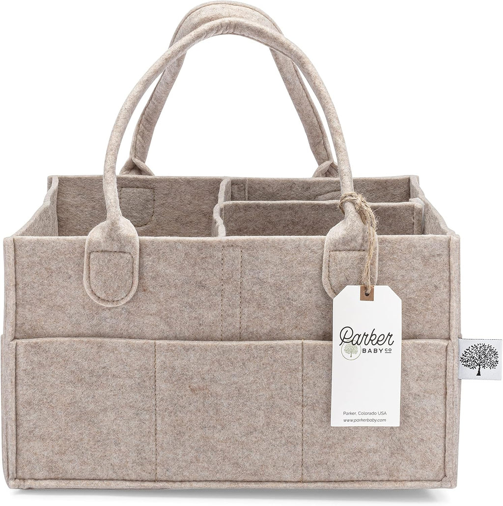 Oatmeal Diaper Caddy Storage Bin C66032