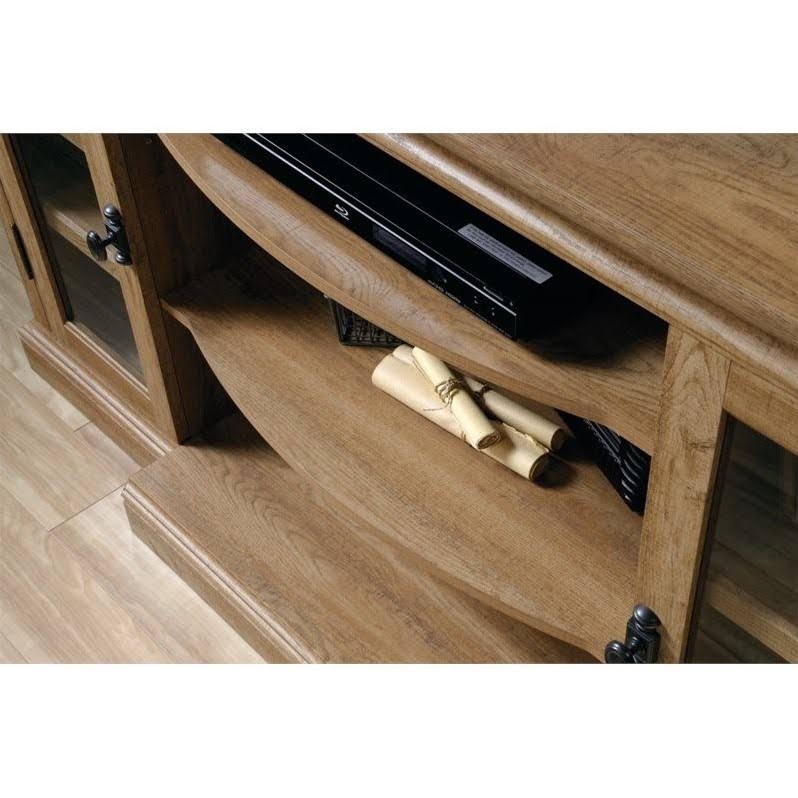 Scribed Oak Entertainment Credenza R252