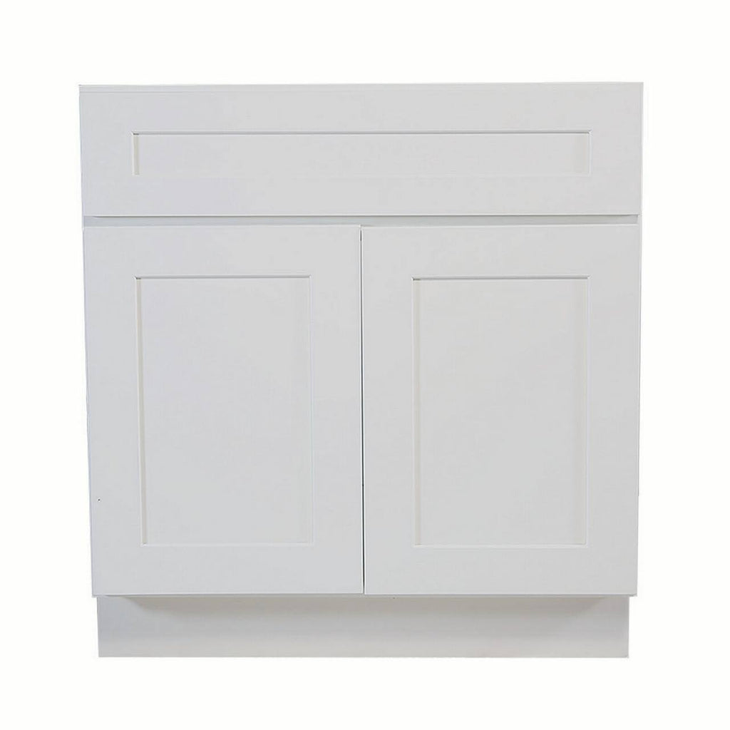 White Shaker Sink Base Cabinet Q33971