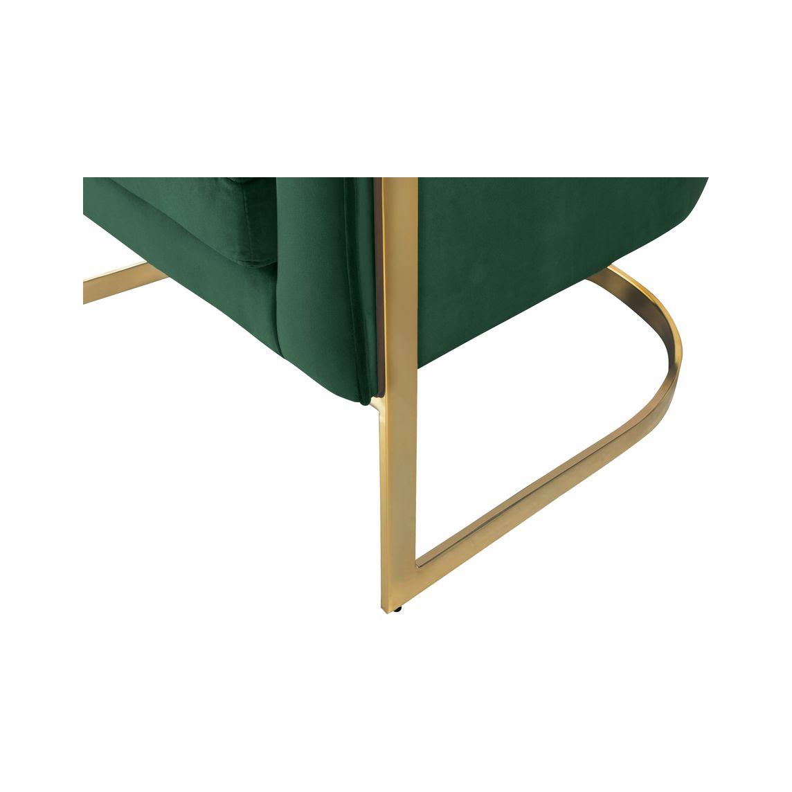 Green Velvet Accent Chair Q915