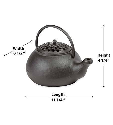 Black Cast Iron Wood Stove Steamer Kettle T7610