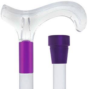 Clear Lucite Handle Walking Cane S725