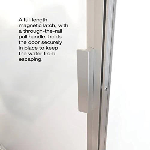 Clear Glass Shower Door Brushed Nickel Finish R25029