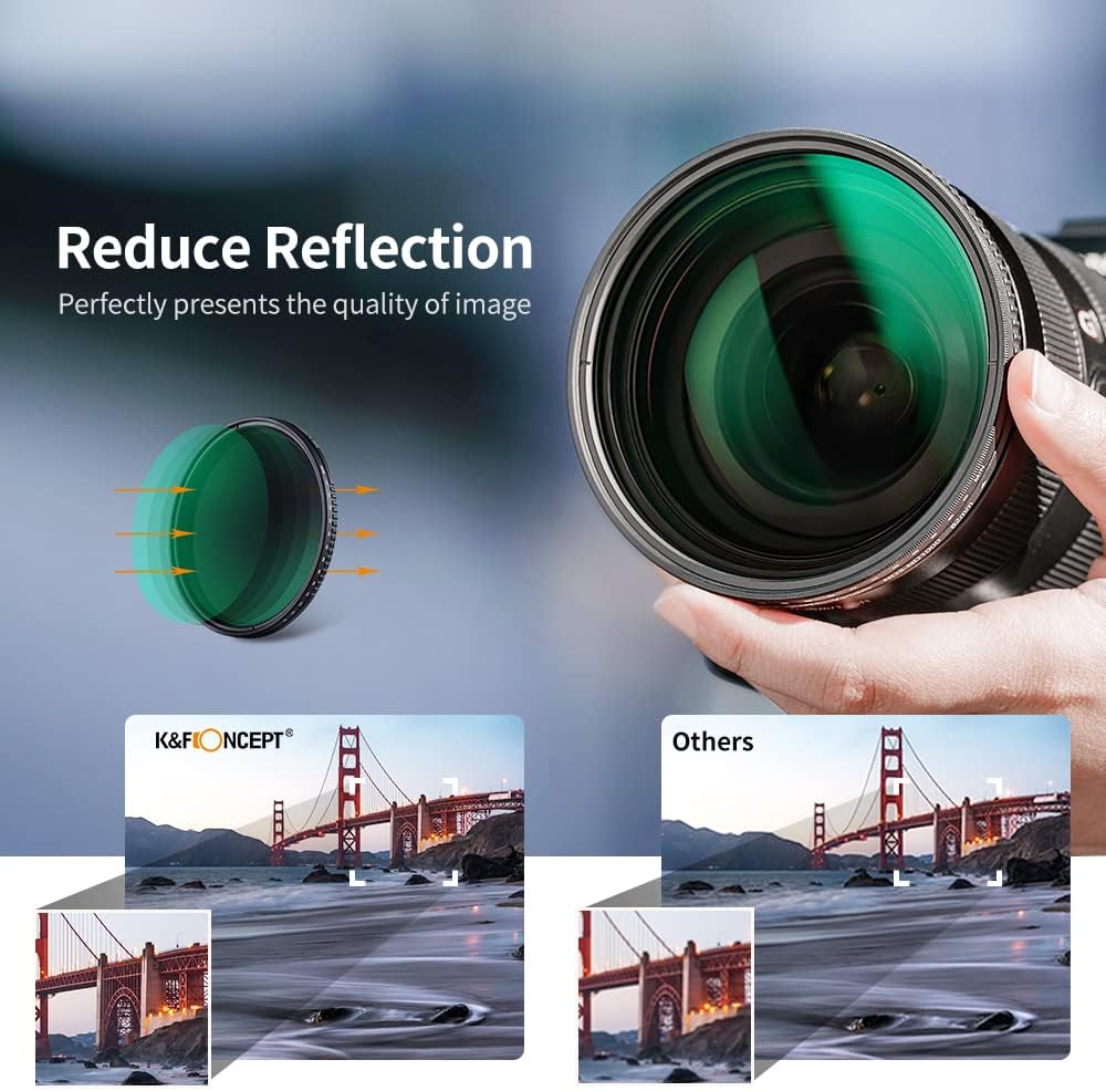 67mm Variable ND3-ND1000 Neutral Density Lens Filter Y395341