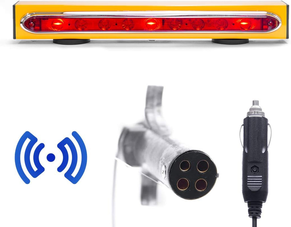 Wireless Trailer Tow Lights with Safety Straps T456