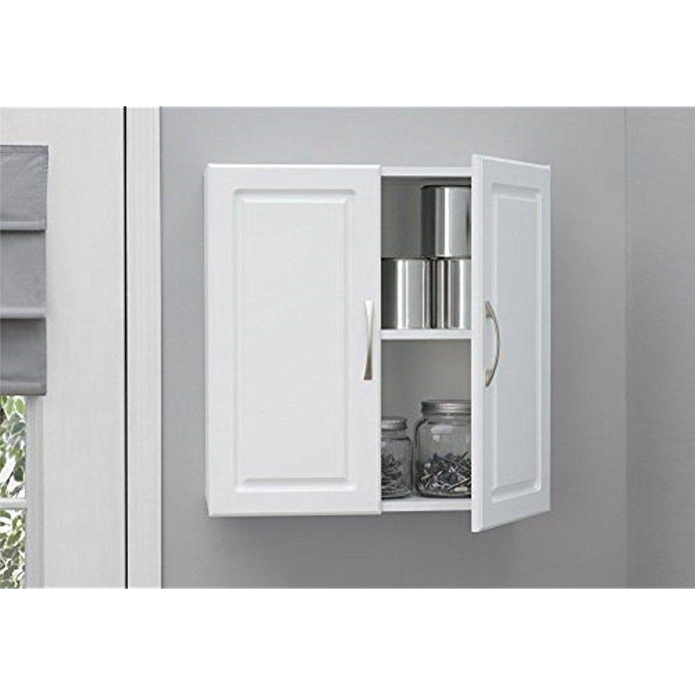 White Stipple Wall Cabinet Y18710
