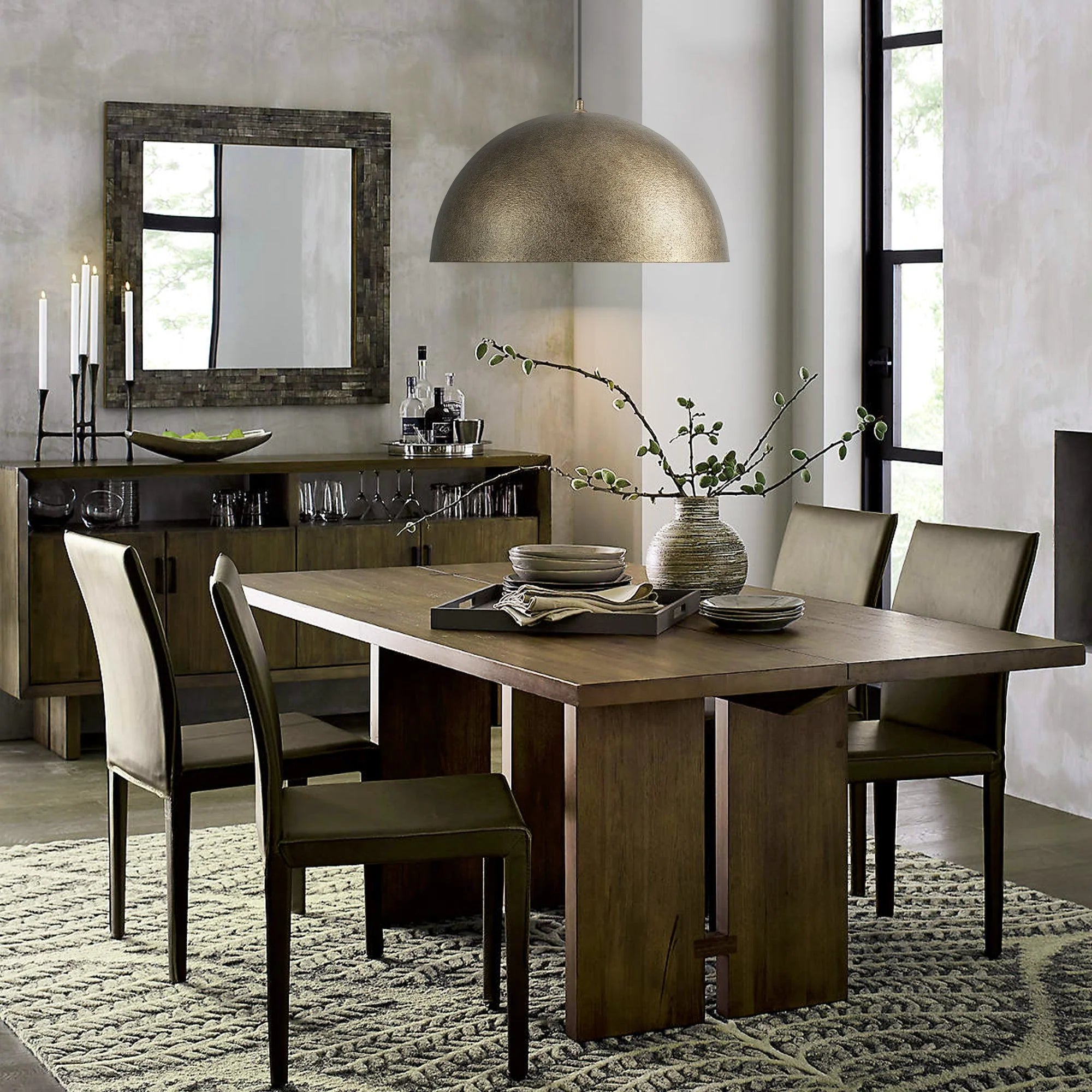 Dimmable Dome Kitchen Island Pendant K6598