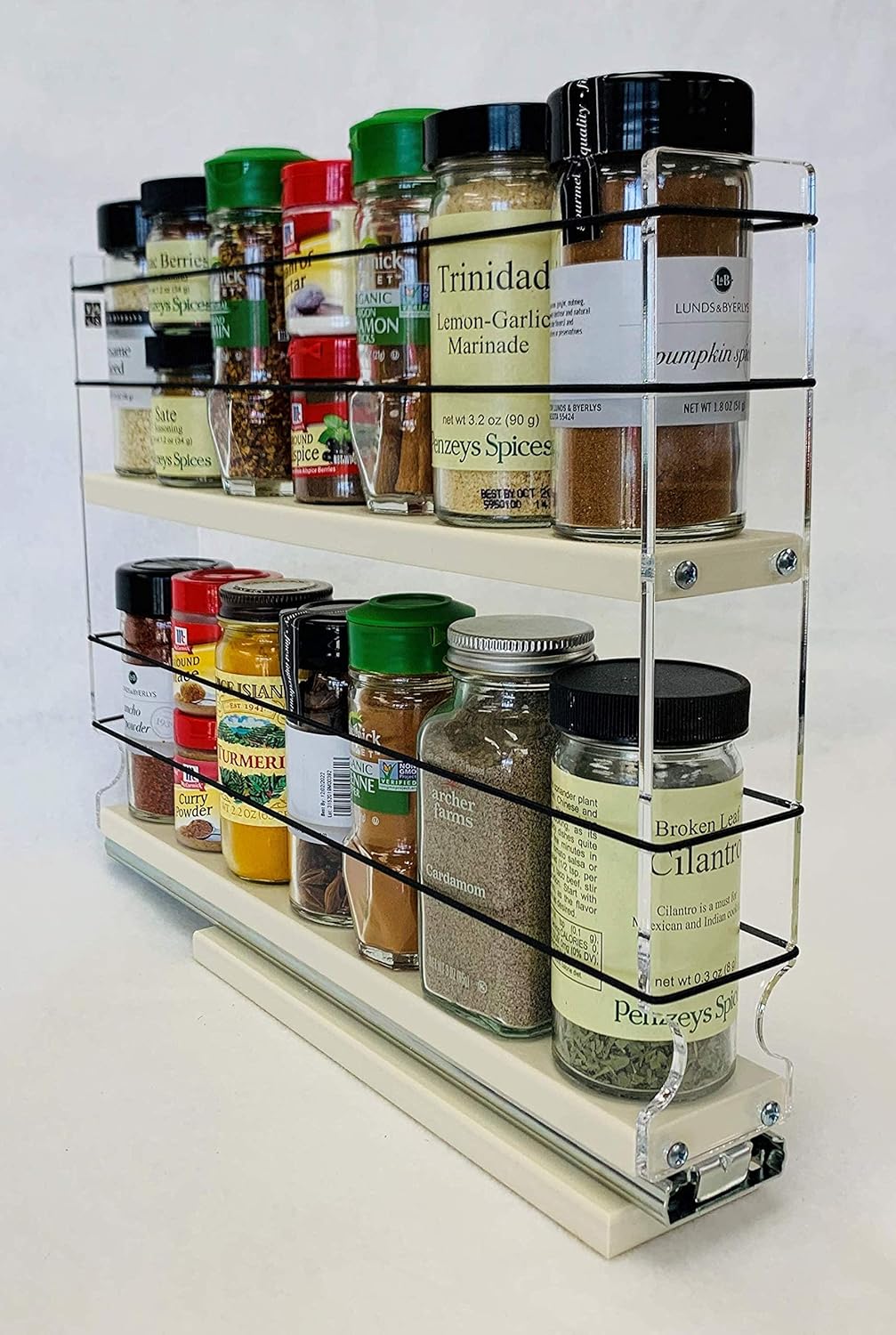 Spice Rack Narrow Space 12 Capacity Drawer Access Y969