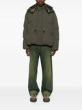 sacai hooded drawstring puffer jacket