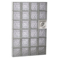 Ice Glass Pattern Frameless Replacement Glass Block Window Q2659