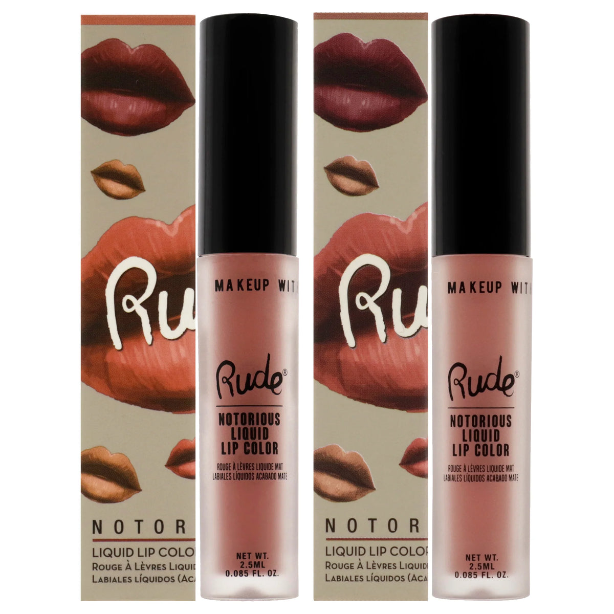 2 Pc Liquid Lip Color Kit J1907