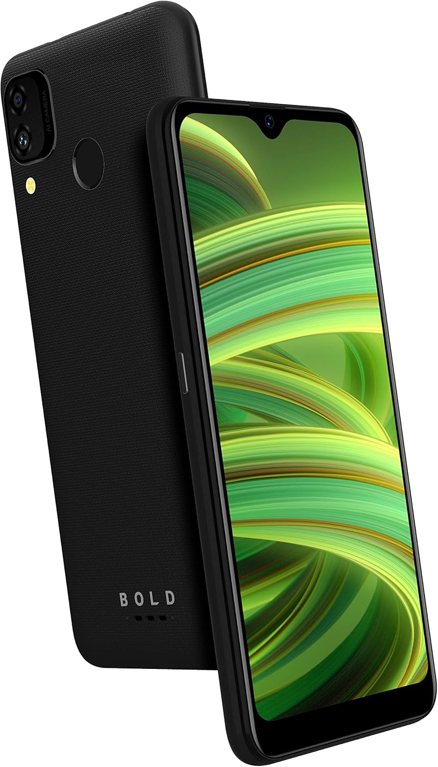 Black 6.1" HD+ Infinity Display 32 GB Dual 13MP Camera Smartphone Q373724