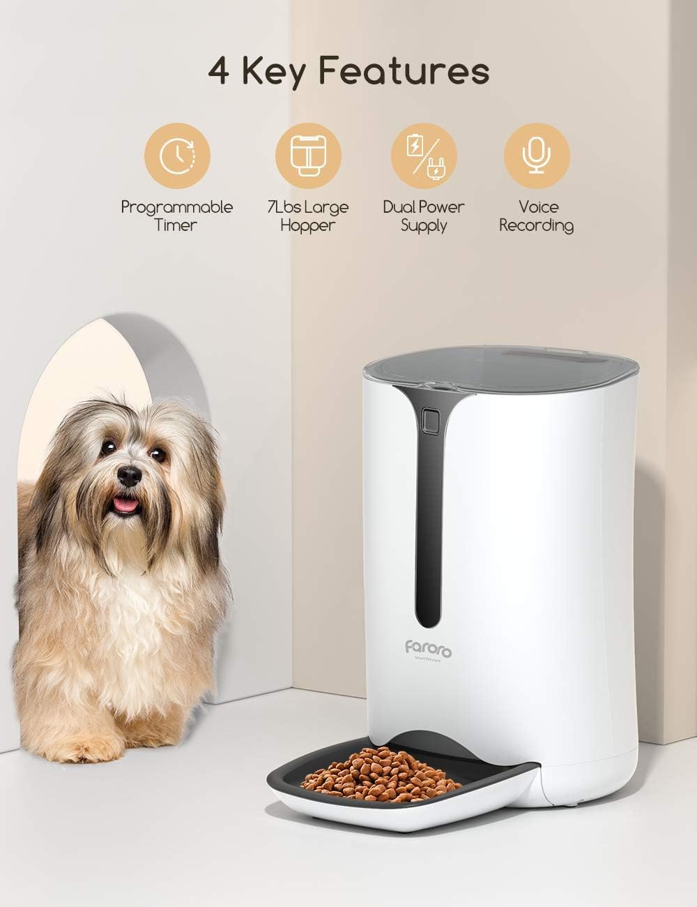 7L Automatic Cat Feeder with Programmable Timer, Pack of 2 I45807