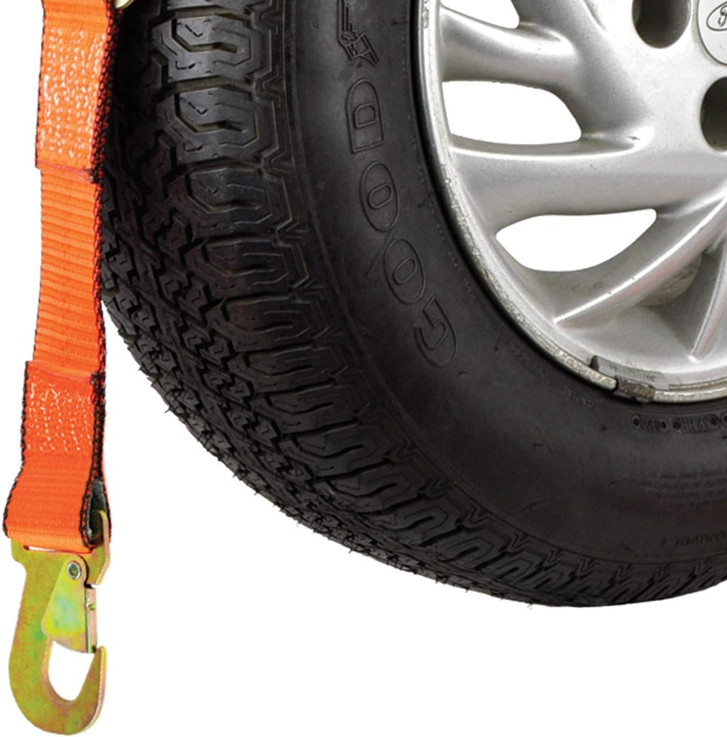2 Pack Wheel Lift Harnesses with Snap Hooks, 1,600 Pound Safe Working Load E54995