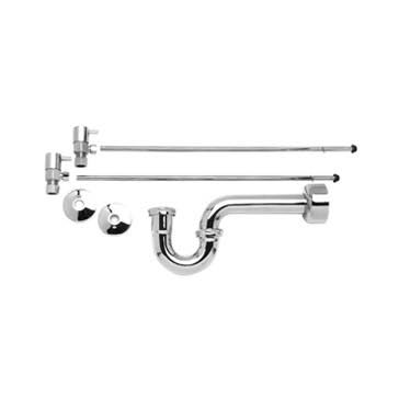 French Gold Lever Handle Compression Supply Kit with Trap H954
