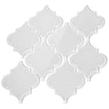 Glass Arabesque Tile Bright White Z474686