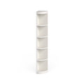 Corner 5-Shelf Display Stand White Wood Finish M3557