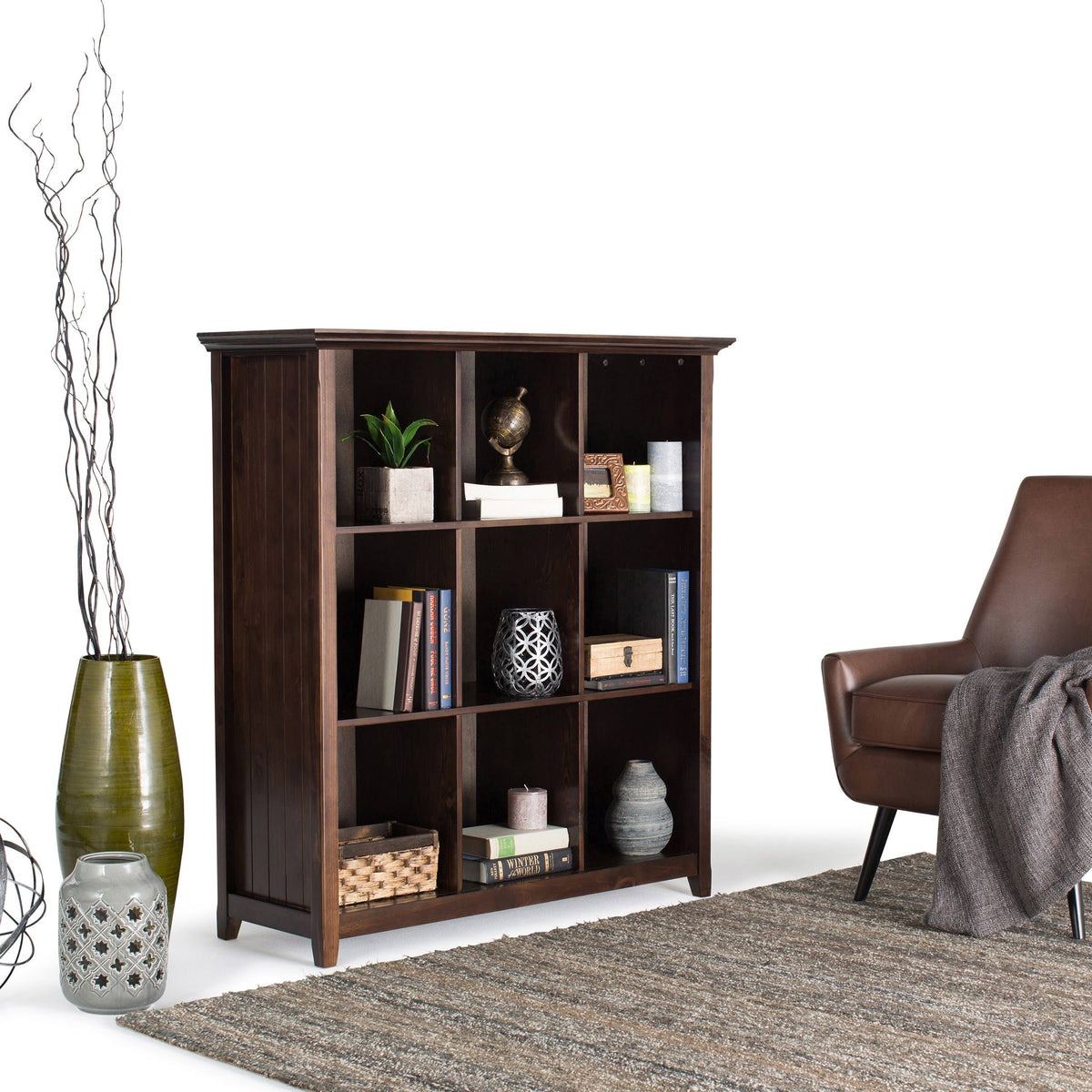 9 Cube Bookcase and Storage Unit Black T870165