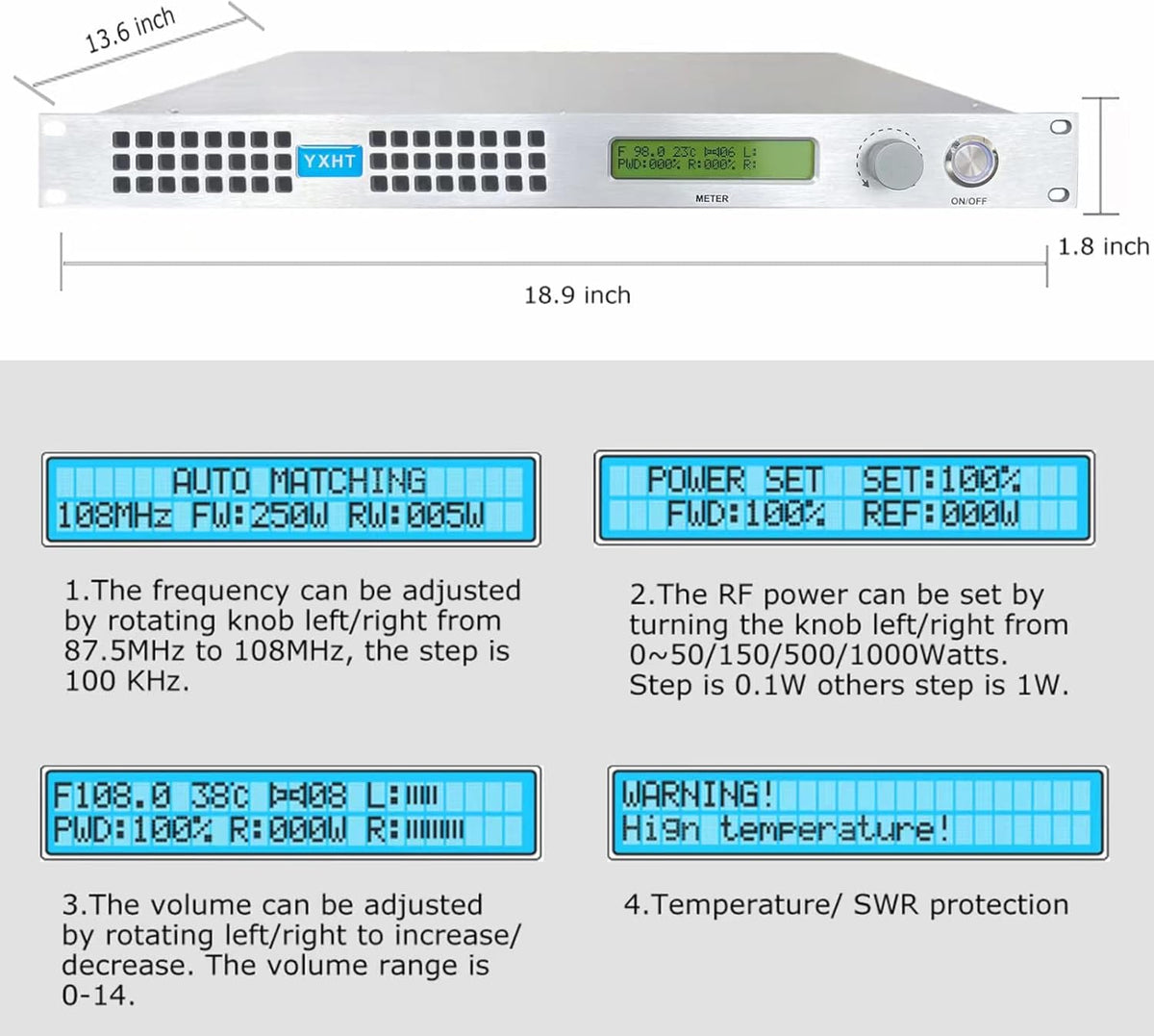 200 Watts FM Transmitter 87.5~108MHz J984086