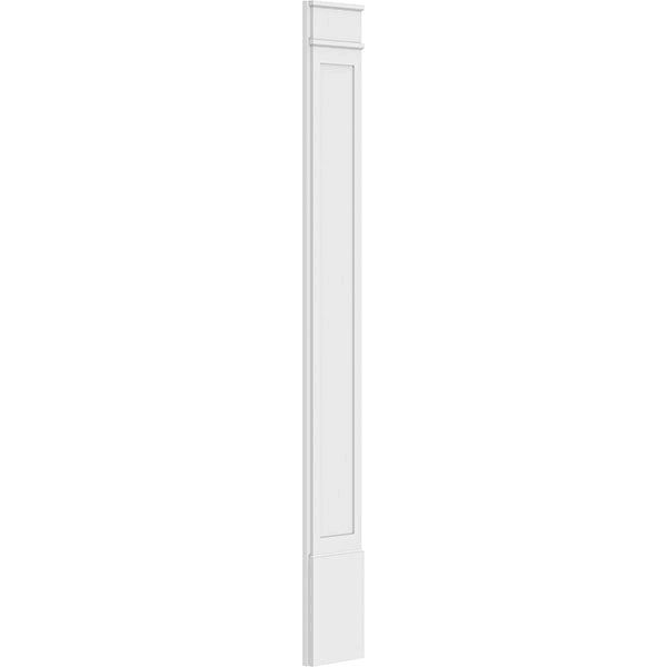 Flat Panel PVC Pilaster with Decorative Capital & Base (Pair) G803925