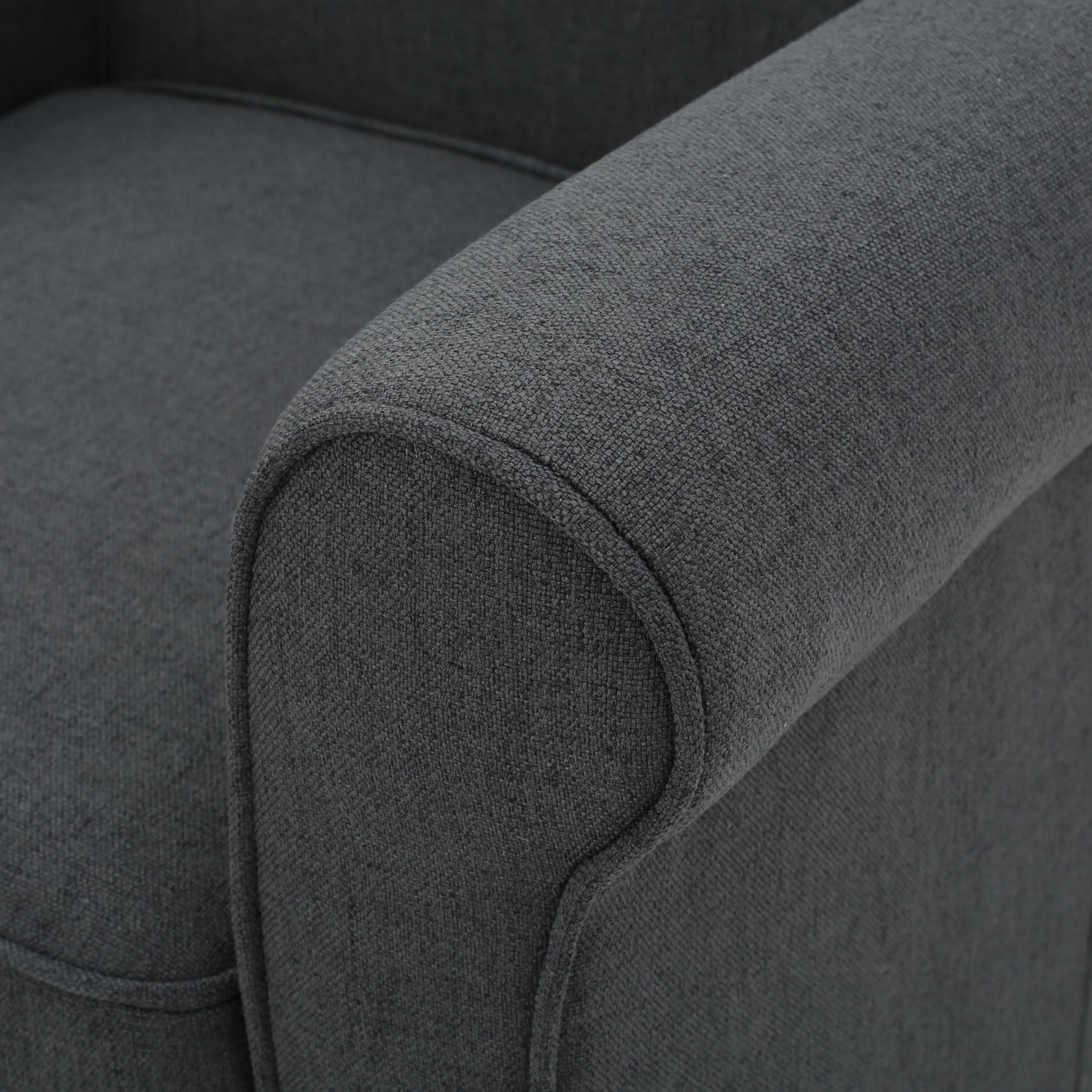 Dark Blue Padded Fabric Club Chair W63753