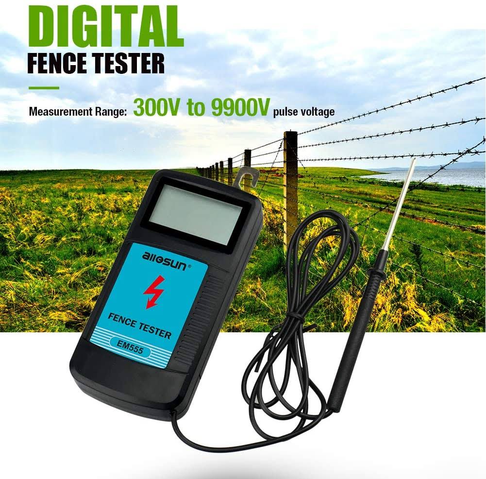 Digital Electrical Fence Voltage Tester 300-9900V U6261