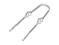 Chrome Twisted Lowrider Bicycle Fender Braces (20") C30415