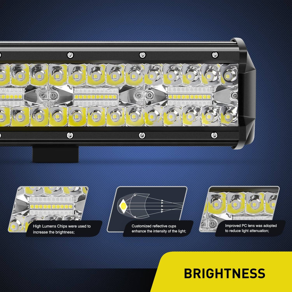 37inch 780W Triple Row Flood Spot Combo LED Work Light F26082