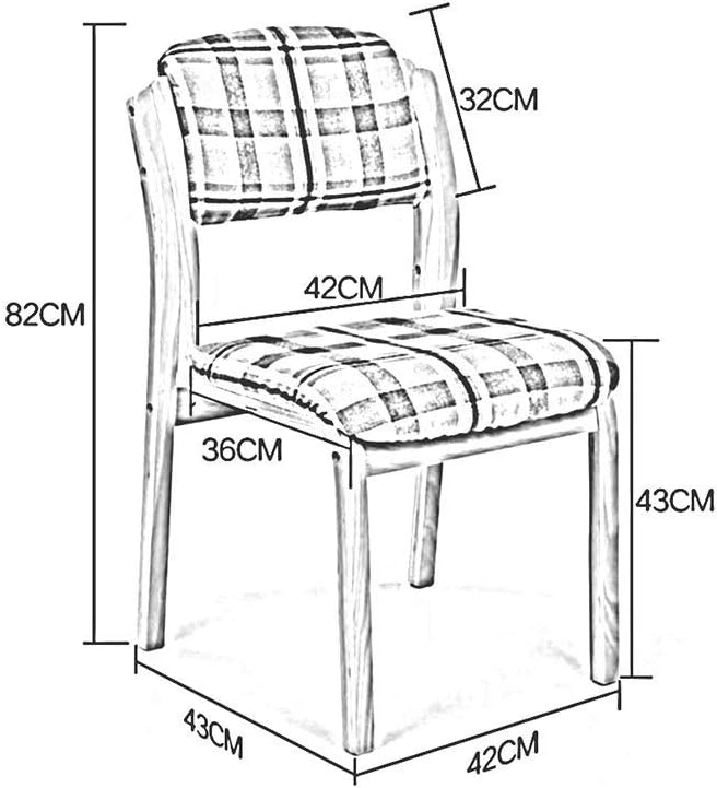 Wood Chair with Removable and Washable Backrest P351
