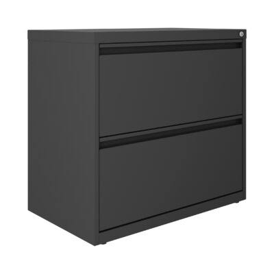 Charcoal 2-Drawer Lateral Filing Cabinet T95003