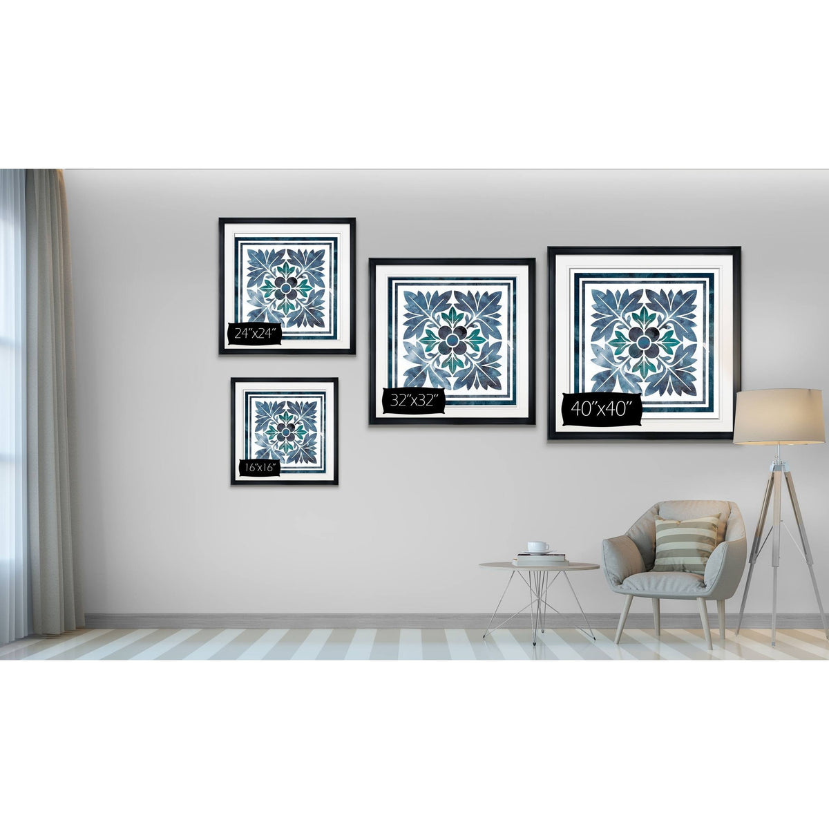 Framed Giclee Print, 28 x 28 N5355