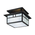 Satin Black 2-Light Semi Flush Mount Y420417