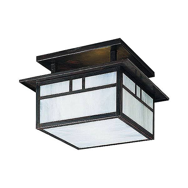 Satin Black 2-Light Semi Flush Mount Y420417