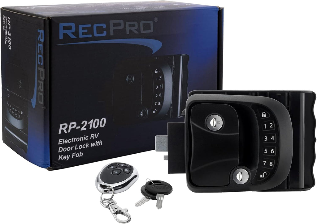 RV Keyless Entry Door Lock with Deadbolt and Integrated Keypad M9081