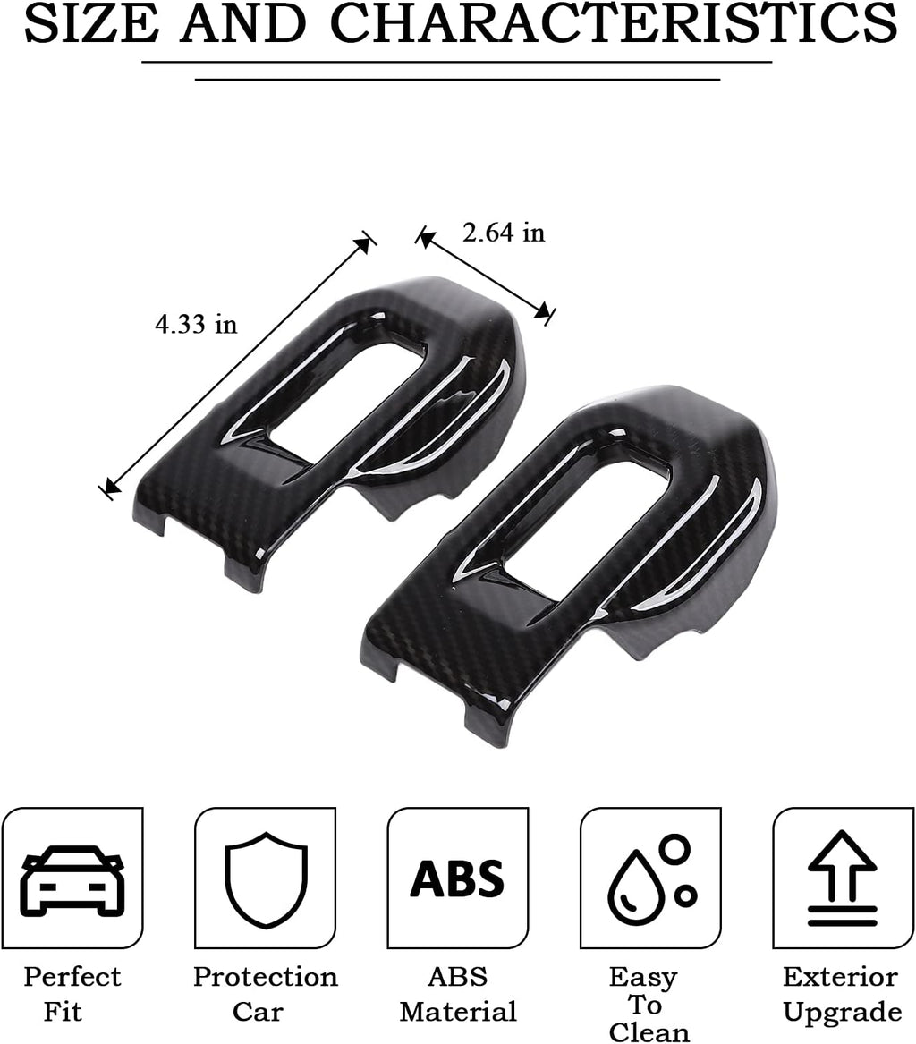 Hood Latch Cover ABS Carbon Fiber 2 PCS V133
