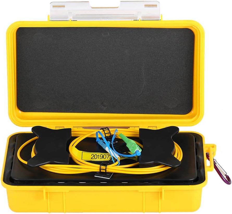 Fiber Optic OTDR Launch Cable Box Singlemode 9/125 SC/APC-LC/UPC Connector (1000M) I5175