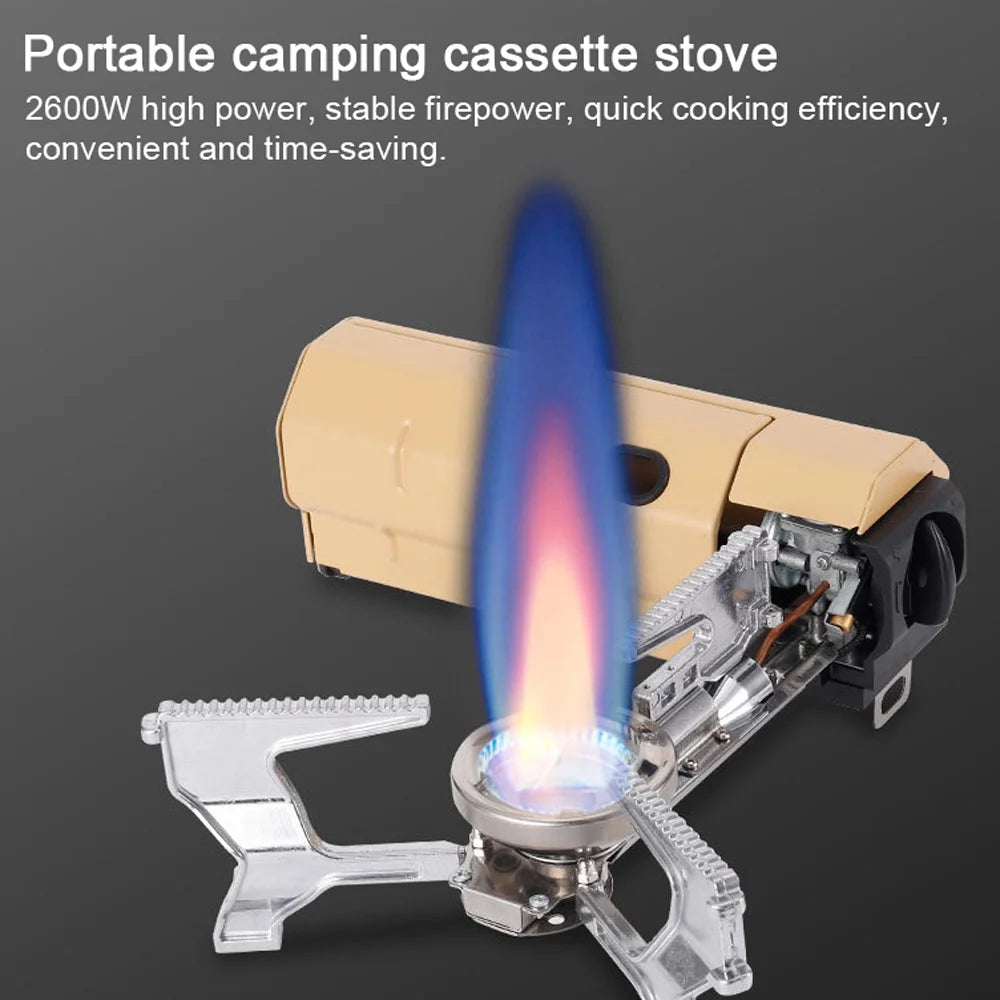 Portable Folding Butane Camping Stove with Electronic Ignition Carrying Bag J613