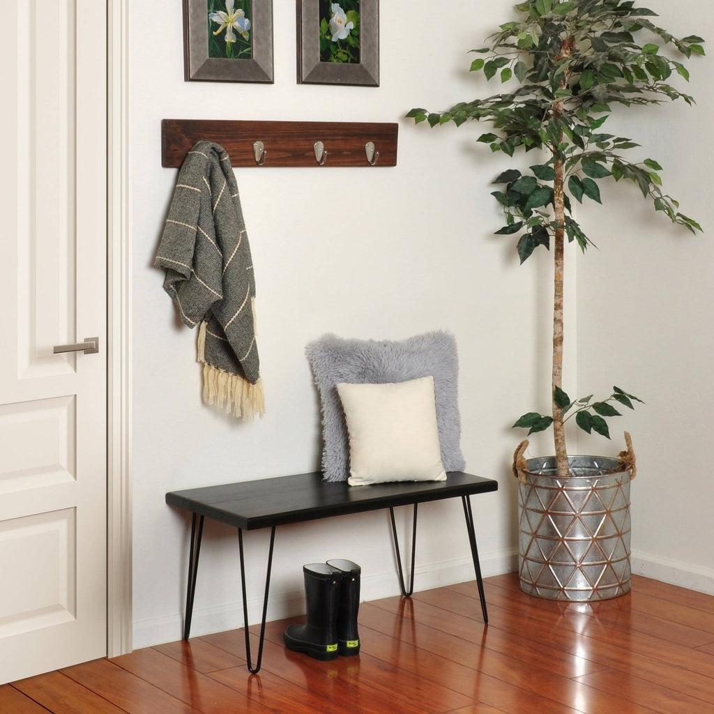 Wood Bench - Ebony J8093