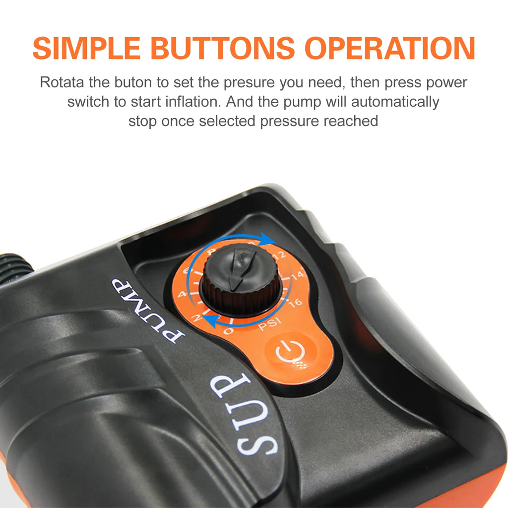 16PSI Electric Inflation Air Pump with 6PCS Nozzles R66967