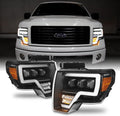 Black Projector Beam Headlights Pair H7143