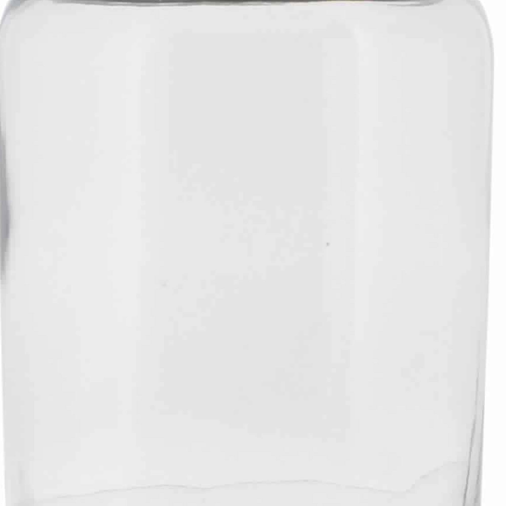 Cylindrical Glass Cannister with Metal Lid, Clear and Antique Gold O83174