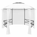 White Garden Marquee with Curtains Y384