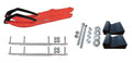 Red BX Snowmobile Skis with 9" Shaper Bars Complete Kit O7727