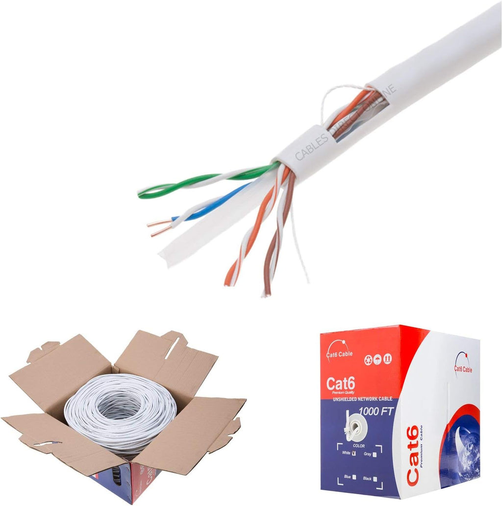 Orange CAT6 1000ft UTP Solid Ethernet Cable 23AWG G140