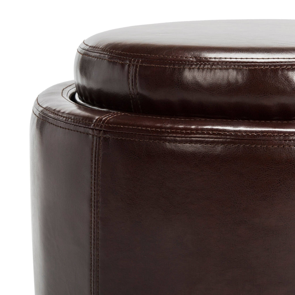 Round Storage Tray Ottoman V4511