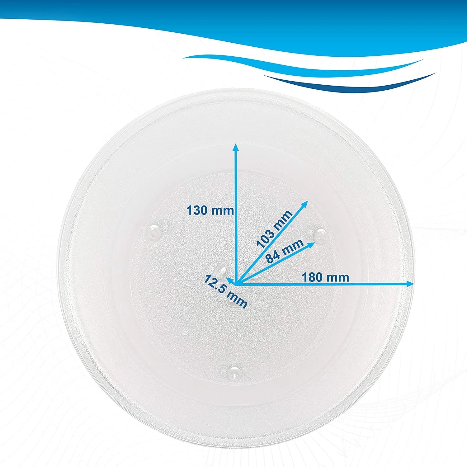 14-1/8 inch Glass Turntable Tray for Microwave C7428