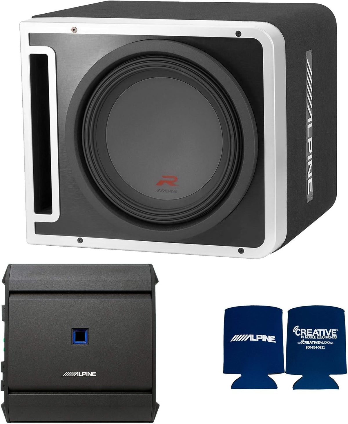12-inch Subwoofer Enclosures with 600 Watt Mono Amplifier O464411