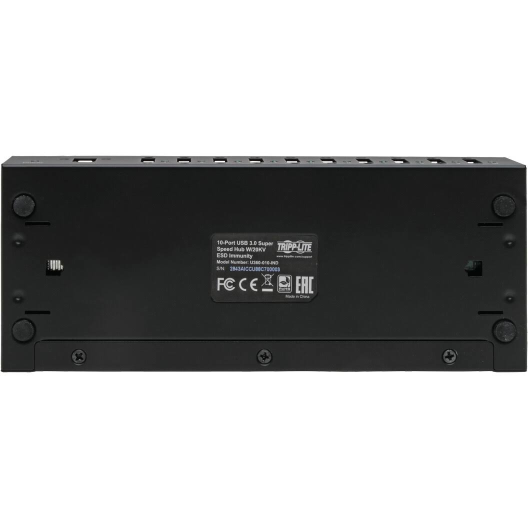 Iron Housing USB 3.0 Mountable Hub with 10 Ports Q689349