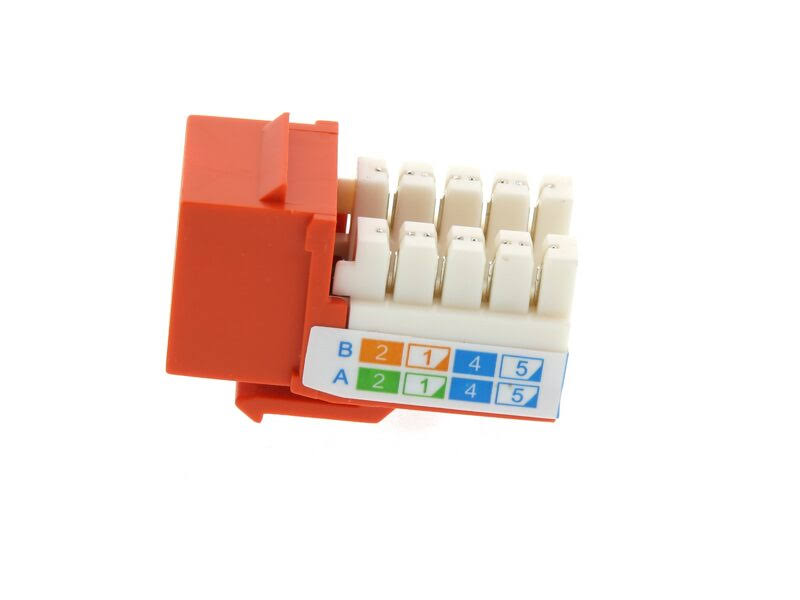 Cat6 RJ45 Keystone Jack 50 Orange R846543