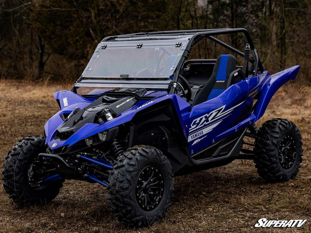 Flip Windshield for Yamaha YXZ, 1/4” Clear Scratch Resistant Polycarbonate C73243